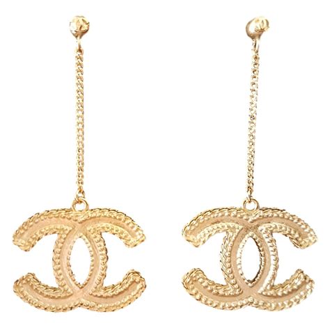 chanel logo earrings price 2017|vintage Chanel logo earrings.